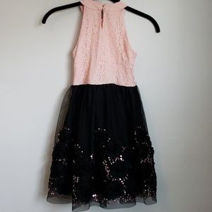 Girls ruffled fancy dress for a special occasion